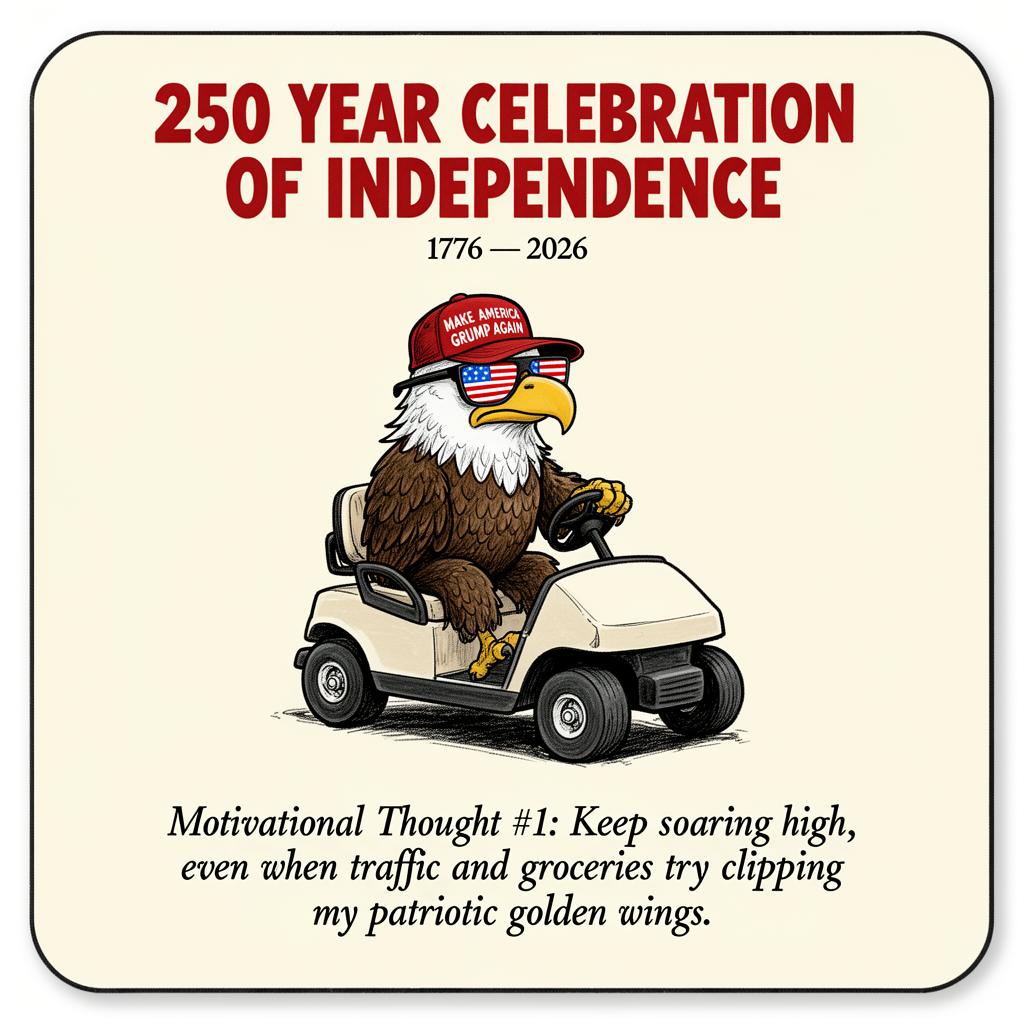 Eagle in a Golf Cart — 250 Years