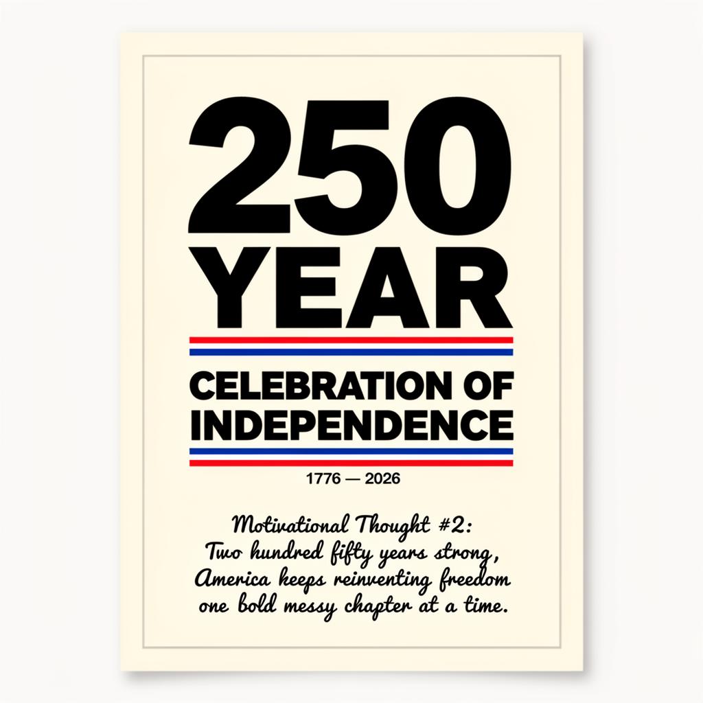 Big 250 Typography — 250 Years