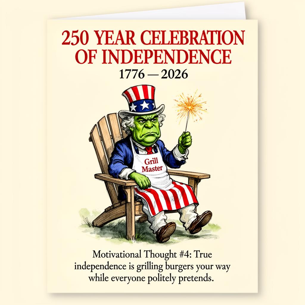 Grumpy Uncle Sam Grill Master — 250 Years